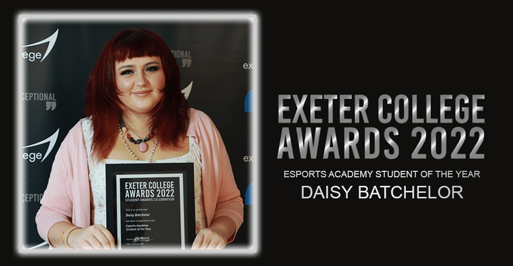 Daisy Batchelor - Winner of the Exeter College Esports academy student of the year.