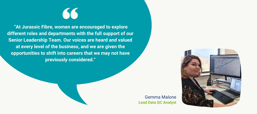 Gemma Malone, Lead Data QC Analyst International Womens Day quote