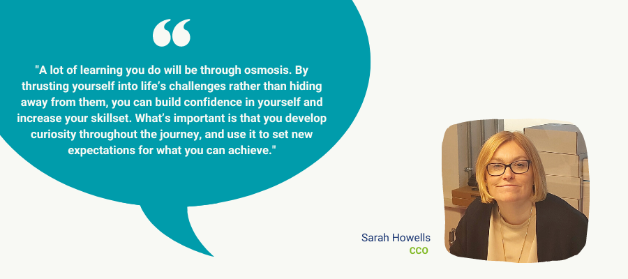 Sarah Howells, CCO of Jurassic Fibre International Women's Day quote