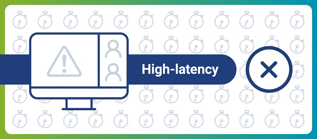 High latency causes issues with your broadband, while low latency gives you better streaming quality