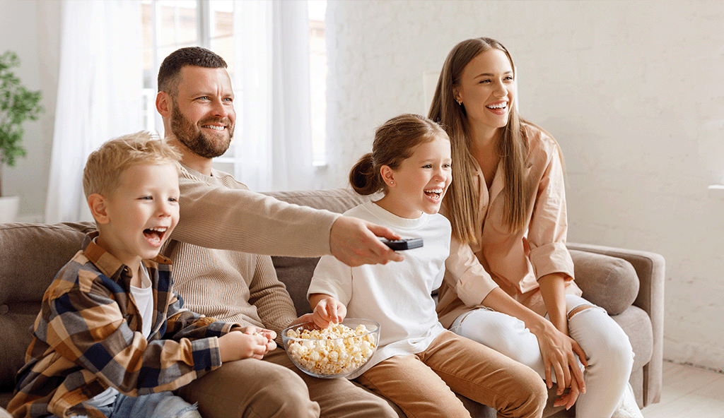 full fibre broadband supports families streaming needs